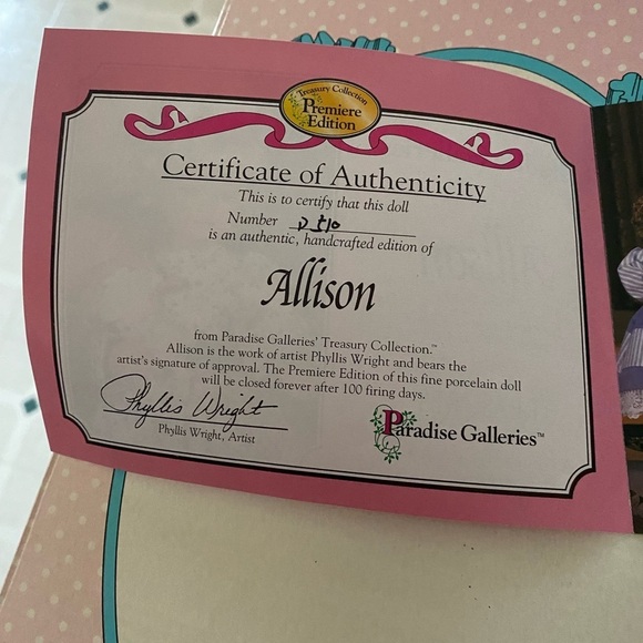 Classic Blue and White Doll by Paradise Galleries - Picture 9 of 10